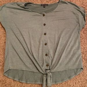 Cable and Gauge blue tshirt